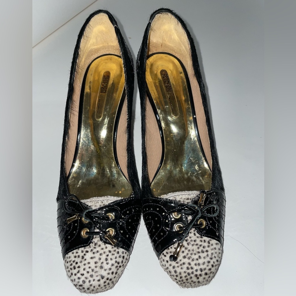 Satryani Brazil Fur Heels Size 6.5 US